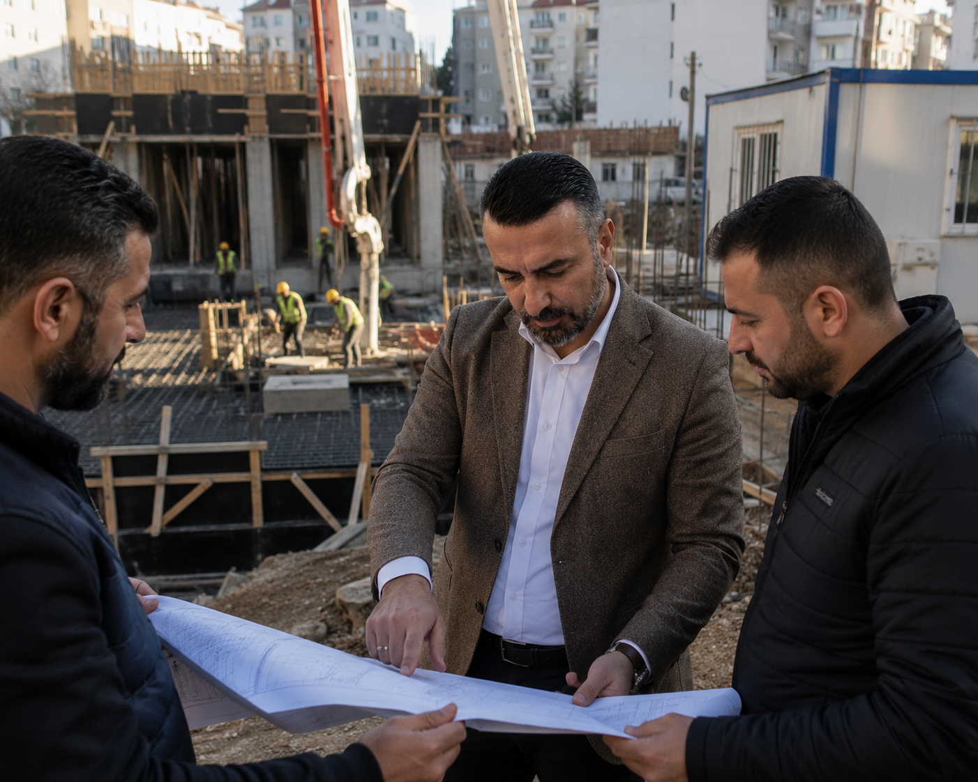 Güngören Kentsel Dönüşüm Şantiye Denetimi | Akgül İnşaat Emlak Akgül İnşaat Emlak, Güngören, Bahçelievler ve Bakırköy bölgelerinde yürüttüğü kentsel dönüşüm projelerinde şantiye denetimlerini titizlikle sürdürmektedir. Güvenilir müteahhitlik anlayışıyla kaliteli, depreme dayanıklı ve modern yaşam alanları inşa ediyoruz.