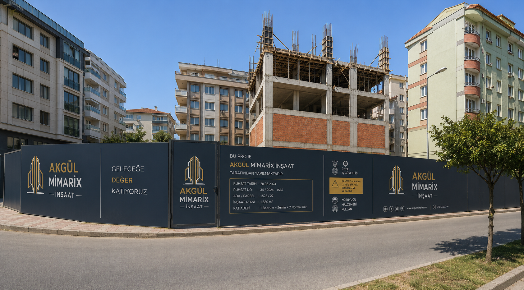 Devam Eden Kentsel Dönüşüm İnşaatı Kaba inşaat aşamasındaki projelerimizde kaliteli işçilik ve mühendislik standartları ön planda tutulmaktadır.Kaba inşaat çalışmaları Güngören